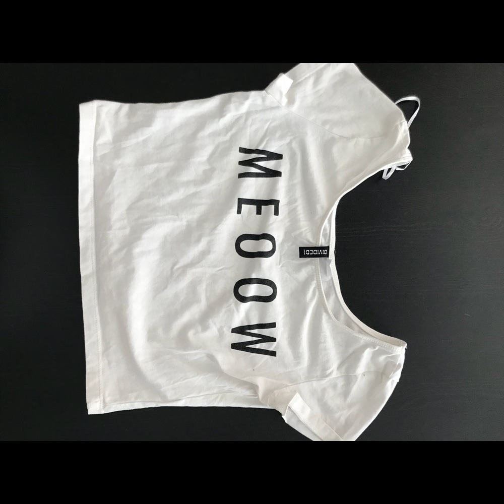 White crop top